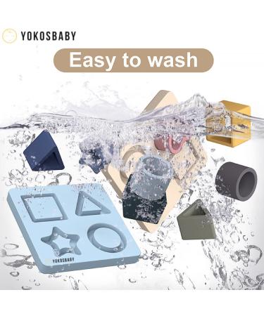 YOKOS Baby - Yellow Silicone Teething Puzzle Toy for Babies - Buy Online on GoSupps.com