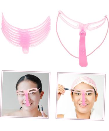 WOFASHPURET Eyebrow Tools 3 Sets Eyebrow Aid Plastic Eyebrow Template Portable Brow Stencils Eyebrow Card Household Travel - Buy Online on GoSupps.com