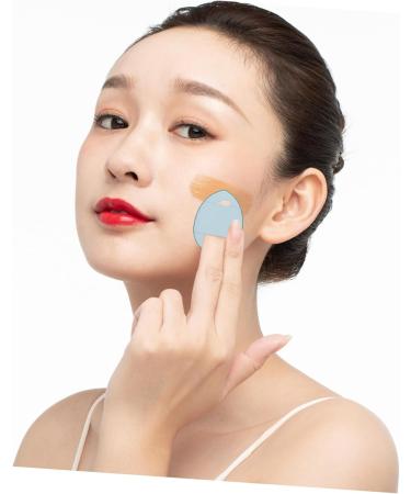  Mikinona Mikinona 12 Pieces Mini Finger Puff Powder Mini Puff Cosmetic Makeup Puffs Beauty Wet Fluffy Miss Hydrophilic Polyurethane Supplies - Buy Online on GoSupps.com