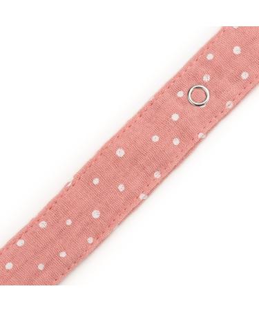 Personalized AngelicArt Pacifier Strap for Boys & Girls - Engraved Name Color Options & Perfect Baby Gift - Pink Dotted - Buy Online on GoSupps.com