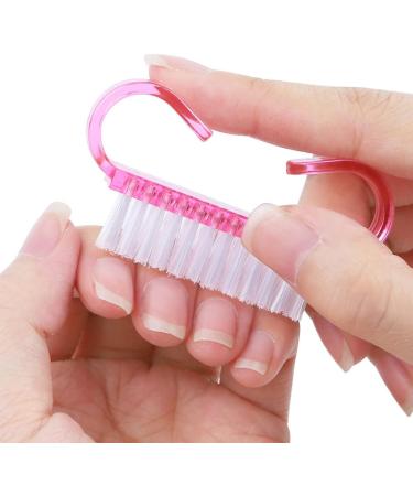 Set of 6 Nail Cleaning Brushes with Handles Nail Tools Supplies Brushes Dust Brushes Nail Cleaning Small Hair Brushes Nail Brushes - Buy Online on GoSupps.com