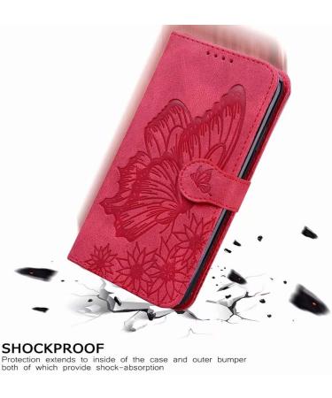 Miagon Wallet Case for Huawei Y6P Flip PU Leather Case with Card Slots and Stand Feature Retro Butterfly Design Protective Cover Red Huawei Y6P Red - Buy Online on GoSupps.com