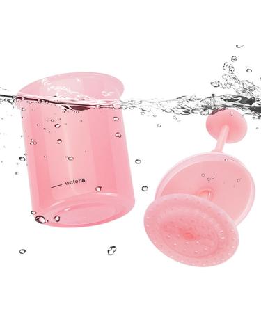 VENCENTE Face Wash Foamer | Portable Manual Face Cleanser Foaming Bottle | Ergonomic Facial Cleansing Tool Skincare Cleanser Foam Maker for Travel Household Pink - Buy Online on GoSupps.com