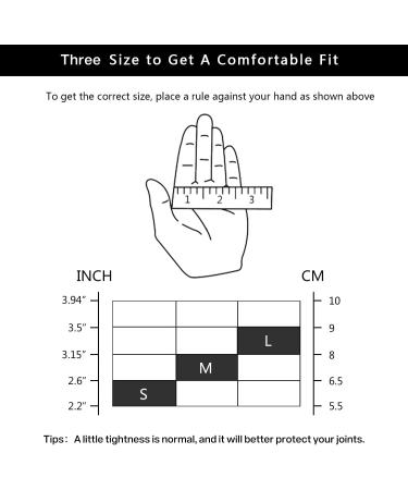 Duerer Arthritis Compression Gloves for Arthritis Pain Relief - Black (L) - Women and Men - Rheumatoid, RSI, Carpal Tunnel - Daily Work Hand and Joint Support - Buy Online on GoSupps.com