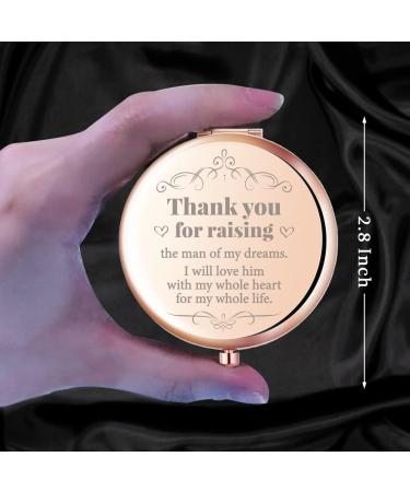 Mother of the Groom Compact Mirror - Rose Gold Keepsake Gift for Wedding - Unique Mother's Day/Birthday Gift from Bride - Buy Online on GoSupps.com