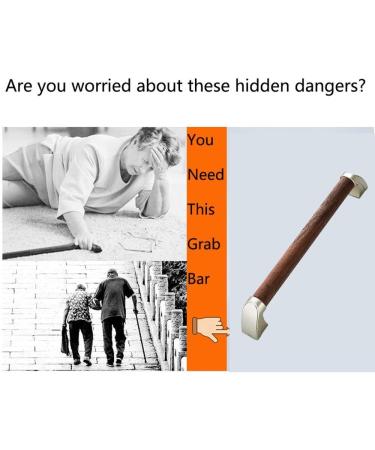 Grab Rail Bathroom Safety Handicap Grab Bar Bathroom Grab Bar Handicap Safety Wooden Grab Bar Balance Handrail Shower Assist Bathtub - Buy Online on GoSupps.com