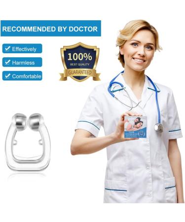 Silicone Magnetic Anti Snore Nose Clip - Set of 4 - Stop Snoring and Improve Sleep - Men and Women - Comfortable Sleeping Aid - Buy Online on GoSupps.com