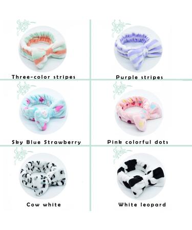 Shop Ladaypoa 6-Piece Spa Front Straps & Coral Fleece Headbands | Makeup & Shower Essentials with 4 Mask Brushes - 6 Colors Available - Buy Online on GoSupps.com