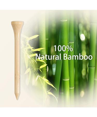 Oodiboo Bamboo Golf Tees - 100PCS, Strictly Selected, Few Defects - 2-3/4 inch & 1-5/8 inch (70/42mm) - Buy Online on GoSupps.com