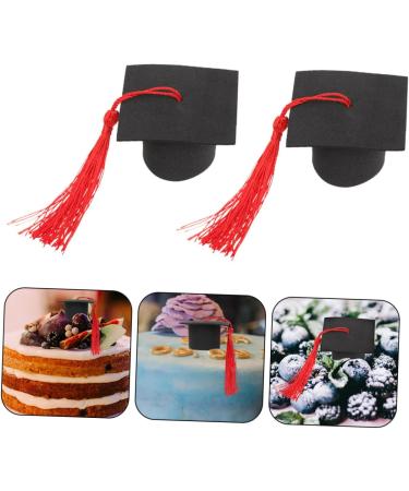 Abaodam 32 Pcs Cake Decoration Party Supplies Decorate Graduation Cap Graduation Cupcake Toppers Cupcake Decors Grad Cupcake Toppers Grad Party Cupcake Toppers Red Paper Graduate Mini Redx4pcs 5.50X5.50X3.50CMx4pcs - Buy Online on GoSupps.com