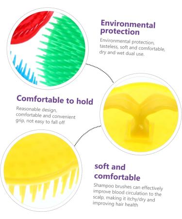 Tovinanna 12-Piece Massage Shampoo Brush Set - Light Scalp Washer & Comb for Anti-Itching Hair Care | Exquisite Cleaning & Massage Hairbrushes for Healthy Hair - Buy Online on GoSupps.com