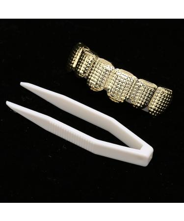 Hip Hop Teeth Grillz Halloween Hip Hop Teeth Durable for Women Men Gift for Party Photo for Halloween(Gold) - Buy Online on GoSupps.com