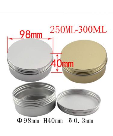 Veemoon 250ml Travel Jar Cream Jars with Lids - Best Cosmetic Containers for International Shipping - Buy Online on GoSupps.com