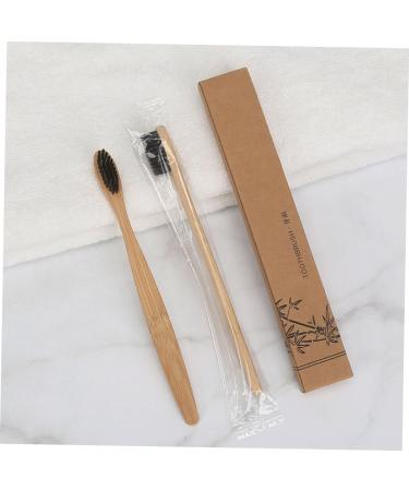 Eco-Friendly Soft Bristle Toothbrush Set - 6 Disposable Natural Wooden Toothbrushes for Travel - Landfill-Safe & Biodegradable - Buy Online on GoSupps.com