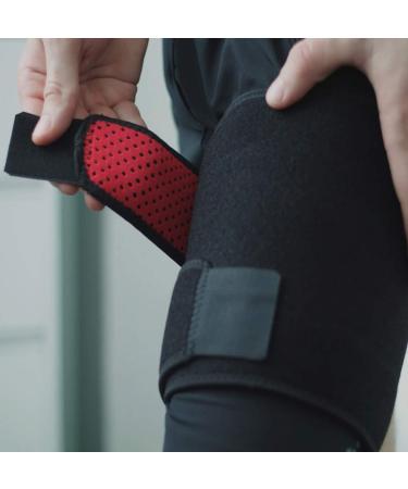 Hip Brace Thigh Compression Sleeve - Large Right | Support for Hip Pain Relief & Sciatica | Groin Compression Wrap for Hip Replacement - Buy Online on GoSupps.com