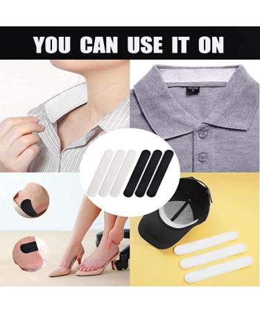 40-Piece Hat Sweat Protector & Cleaner Set - Disposable Collar & Neck Liner Pads for Preventing Sweat Stains - Stay Dry Technology (White & Black) - Buy Online on GoSupps.com