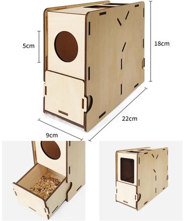 Generic Wind DIY Wooden Assembly Box with Portable Separating and Grain Cleaning Thrower for Park Farm Yard Household - Buy Online on GoSupps.com