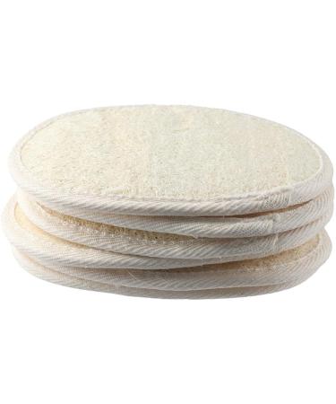 6Pcs Natural Loofah Sponge Set | Biodegradable Exfoliating Shower Pads for Dead Skin Removal | Eco-Friendly Luffa Spa Essentials - Buy Online on GoSupps.com