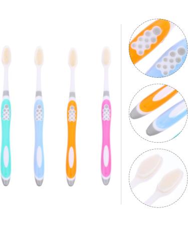 Ultra-Fine Soft Toothbrush Set - 4 Travel-Ready Baby & Men's Manual Toothbrushes for Daily Care - Buy Online on GoSupps.com