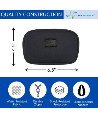 Sugar Medical Omnipod Metro Diabetes Supply Case - Black - Buy Online on GoSupps.com