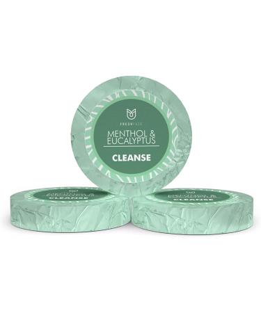 Fresh Faze Menthol & Eucalyptus Shower Steamer - Organic Essential Oils - Aromatherapy for Stress Relief - 15 Tablets - Buy Online on GoSupps.com