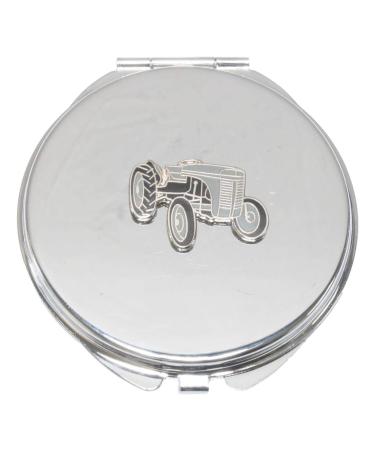 Grey Fergi Enamel Compact Mirror Handbag Gift With Free Engraving 164