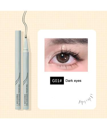 Double Tip Eye Lash Pencil Ultra Fine Eyeliner Smudge Proof Liquid Eyeliner Smooth Quick Dry Long Lasting Longwearing Eye Pencil Easily to Create Any Look Haoying Black - Buy Online on GoSupps.com