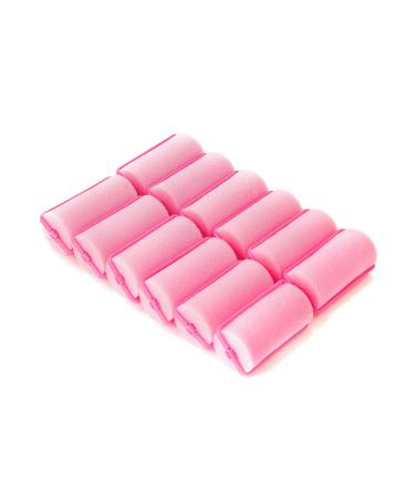 36 Pieces Foam Sponge Hair Rollers - Soft Sleeping Hair Curlers Flexible Hair Styling Curlers Sponge Curlers for Hair Styling (1.2inch, Pink) 2.8x1.20inch-Pink