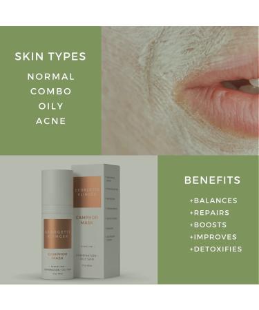 Georgette Klinger Camphor Mask - Mineral Clay Mask with Menthol & Vitamin E for Detoxifying Exfoliating and Skin Tone Improvement - 1.7 oz (Pack of 1) - International Shipping Available - Buy Online on GoSupps.com