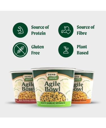ZENB Gluten Free Instant Pasta Pot - Yellow Pea Pasta (Classic Flavours) - Buy Online on GoSupps.com