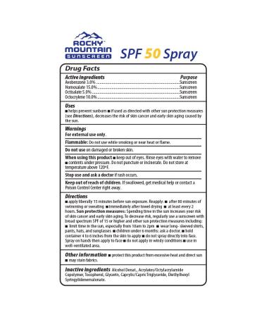 Kids SPF 50 Liquid Spray Refill | Rocky Mountain Sunscreen | Reef Safe, Water-Resistant | Broad Spectrum UVA/UVB Protection | Non-Greasy, Fragrance Free, Vegan, Gluten Free | 128 Fl Oz - Buy Online on GoSupps.com