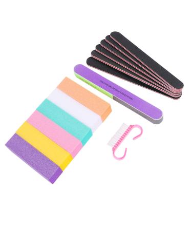 FRCOLOR 1 Nail Buffing Block Nail Polish Buffer Washable Boards Buffer Sanding Block Acrylic Nail Files Nail Files Boards Nail Buffers Natural Nails Files Handle Miss King 18X2cm