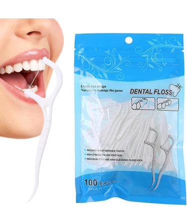 Bodya 2-in-1 Dental Floss Sticks & Interdental Brushes - 100 Count - Effective Tooth Cleaning & Oral Health Tool - Buy Online on GoSupps.com