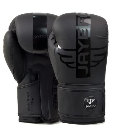 R-6 Boxing Gloves for Men & Women Sparring Heavy Punching Bag MMA Muay Thai Kickboxing Mitts Black 16 OZ