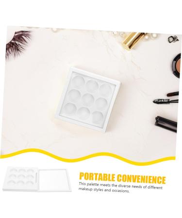 DIY Eyeshadow Palette Empty Box 9-Grid Eyeshadow Replacement Pan Highlighter Contour Concealer Palette Portable Makeup Organizer for Party and Daily Use - Buy Online on GoSupps.com