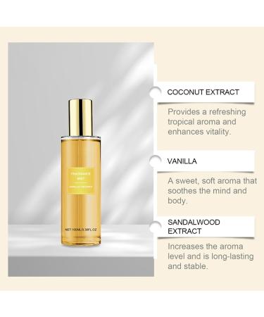 VEFSU Perfume Coconut Fragrance Mist Stay Fresh Body Mist Floral Fruity Fresh Body Fragrance 100ml Sweet like Candy (Yellow One Size) 1 Fl Oz (Pack of 1) Yellow - Buy Online on GoSupps.com