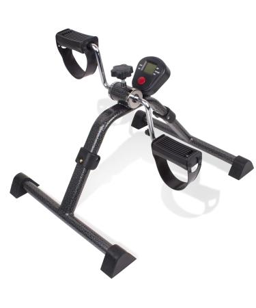 Carex Foldable Under Desk Exercise Bike - Desk Bike With Digital Display For Arms And Legs - Great For Elderly, Seniors, Disabled Or Office Use