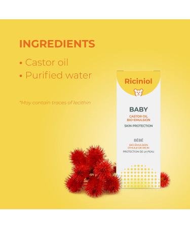 Riciniol Baby Oil - Pack of 3 - All Natural Skin Protection for Baby and Mom - Buy Online on GoSupps.com