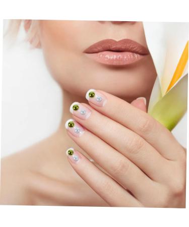 ibasenice 5 Boxes Clothing & Accessories Diy Charms Nail Diy Flatback Pearl Charm Manicure Decor Headdress Pearl Diy Headdress Decoration Half Round Pearl for Crafts Abs Boxed - Buy Online on GoSupps.com