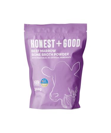 Honest + Good UK's Beef Marrow Bone Broth Powder | 1 Month Supply | Grass Fed | Hair Skin Gut | 6500mg Type I & III Collagen High Protein | UK Made | Small-batches