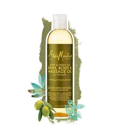 SheaMoisture Olive/Green Tea Bath Body & Massage Oil - 8oz - Buy Online on GoSupps.com