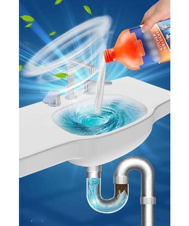 DENGWANG Pipeline Dredging Agent Momeng Kitchen Unblocker Pipe Unclogging Agent Powerful Pipe Dredging Agent Foaming Drain Cleaner Suitable for Various Pipes (2PCS 500ML) 2pcs 500ML - Buy Online on GoSupps.com
