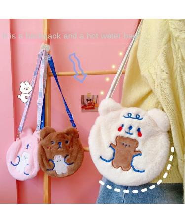 MAIES Cute Cartoon Hot Water Bottles - Plush Towel Warm Water Bag with Lanyard | International Shipping - Buy Online on GoSupps.com