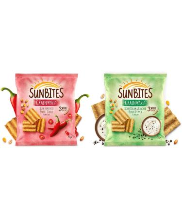 Walkers Crisps Sunbites Assorted Pack (48x25g) Sour Cream & Sweet Chilli Mix Pack Boxed Treatz - Buy Online on GoSupps.com