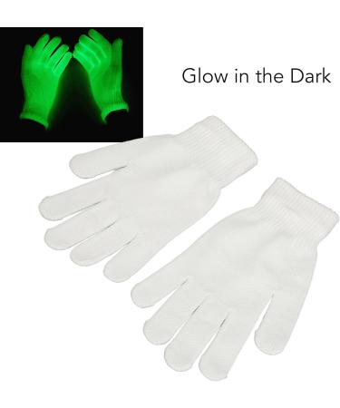 Dark Glowing Gloves Fluorescen Knit Gloves Night Glowing Hand Decoration for Festival Party Halloween - Buy Online on GoSupps.com
