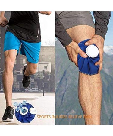 Ice Bag | Comfortable Blue Ice Bags for Injuries Leak-Proof - Reusable Ice Bag Fever Reduction Cooling Bag with A Large Opening for Crushed Ice Fanghua 6 Inches - Buy Online on GoSupps.com