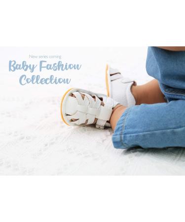 RVROVIC Baby Sandals - Soft Sole Summer Crib Shoes for Outdoor Walking (6-12 Months, White) - Buy Online on GoSupps.com