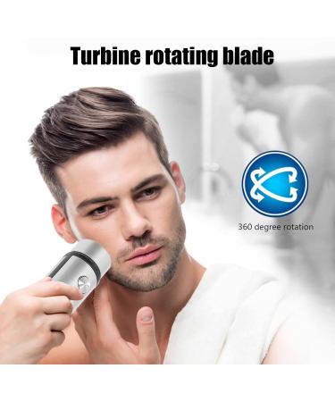 Low Noise Mini Electric Shaver for Men Painless Shaving Premium Compact Driving Shaver ABS and Stainless Steel Mini Electric Shaver (Silver) - Buy Online on GoSupps.com