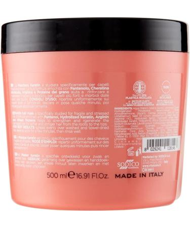 Vitalcare | Keratin - Strengthening Hair Mask for Brittle and Stressed Hair with Keratin and Arginine for Stronger and Softer 500 ml - Buy Online on GoSupps.com