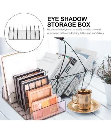 Beaupretty 2pcs Eyeshadow Tray Storage Box - Clear Cosmetics Organizer with Divided Sections for Palettes & Lipstick Display - Buy Online on GoSupps.com